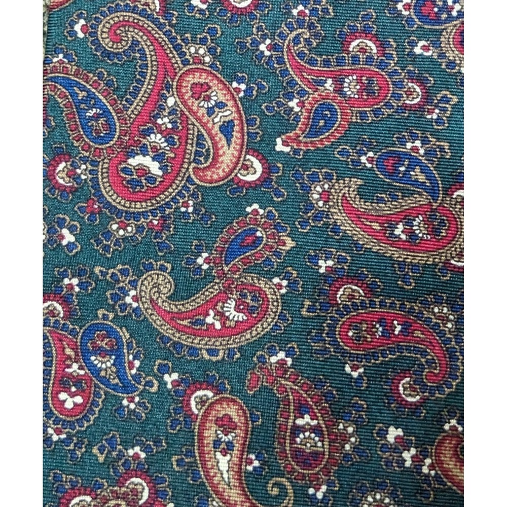 Men's Necktie Christian Dior Monsieur 100% Silk Paisley 3.5" USA Tie Luxury
